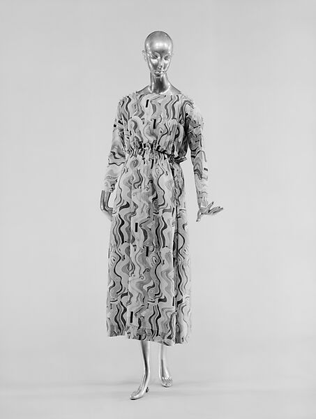 Afternoon dress, Wiener Werkstätte, silk, Austrian