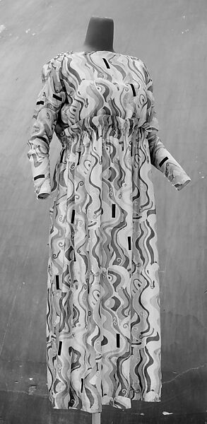 Afternoon dress, Wiener Werkstätte, silk, Austrian
