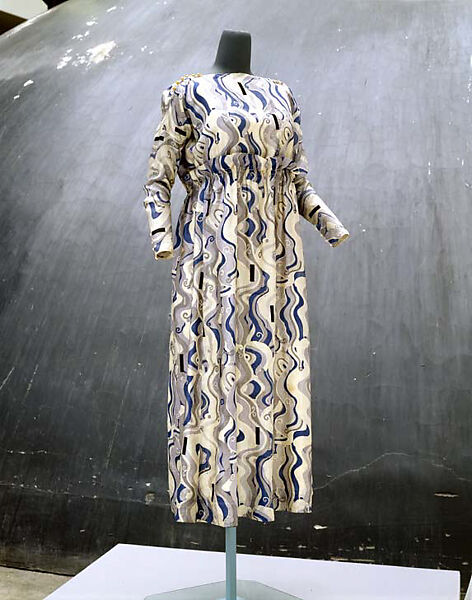 Afternoon dress, Wiener Werkstätte, silk, Austrian 