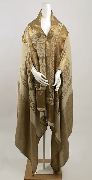 Wrap, Bergdorf Goodman (American, founded 1899), silk, metal, American 