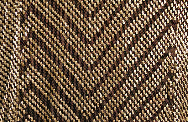 Evening coat, cotton, metallic thread, French