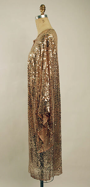 Evening coat, silk, probably French