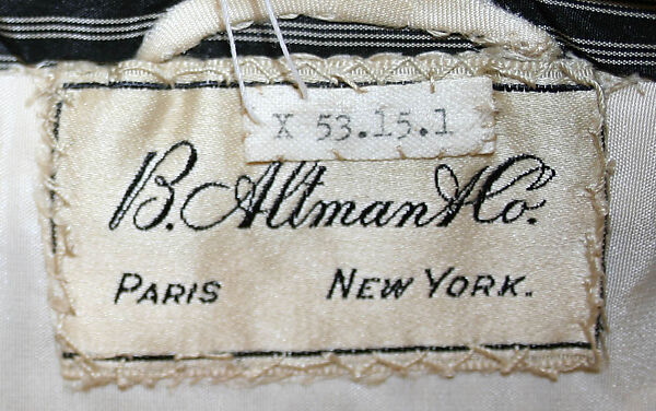 Evening wrap, B. Altman &amp; Co. (American, 1865–1990), silk, American