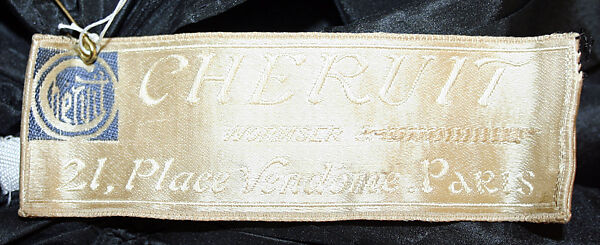 Evening cape, Chéruit (French, 1906–1933), silk, French