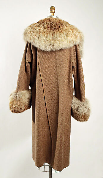 Coat, H. Jaeckal &amp; Sons (American, 1863–1949), wool, fur, American