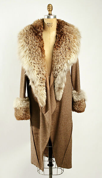 Coat, H. Jaeckal &amp; Sons (American, 1863–1949), wool, fur, American 