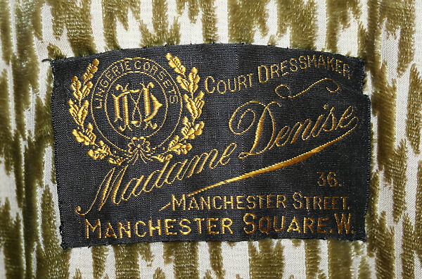 Evening coat, wool, fur, silk, British