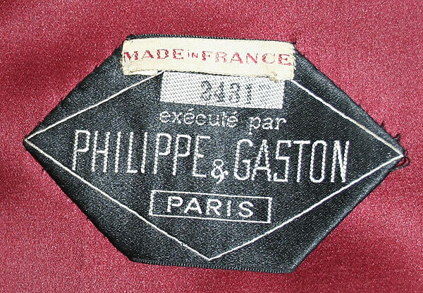 Evening coat, Philippe &amp; Gaston (French, founded 1922), silk, fur, French