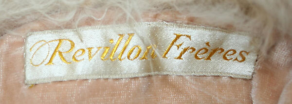 Evening coat, Revillon Frères (French, founded 1723), silk, fur, glass, embroidery, French