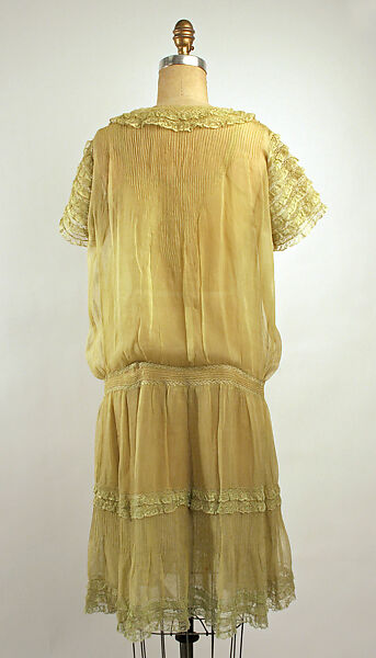Dress, silk, cotton, French