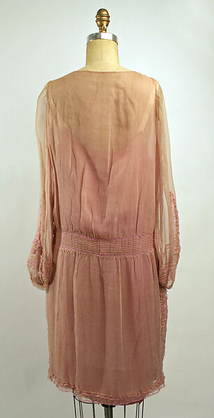 Dress, silk, cotton, French