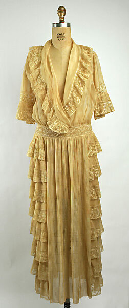 Afternoon dress, cotton, American 