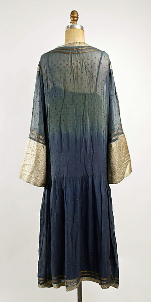 Dress, silk, probably French