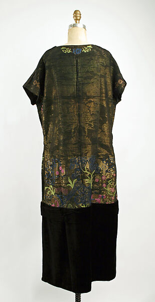 Dress, Maison Agnès (French), silk, metal thread, French