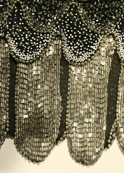 Evening dress, silk, American or European