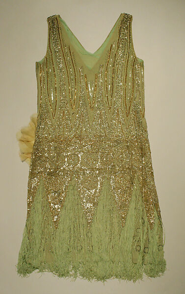 Evening dress, silk, American or European