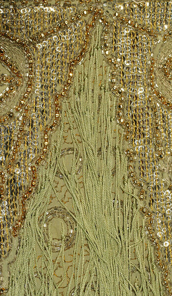 Evening dress, silk, American or European