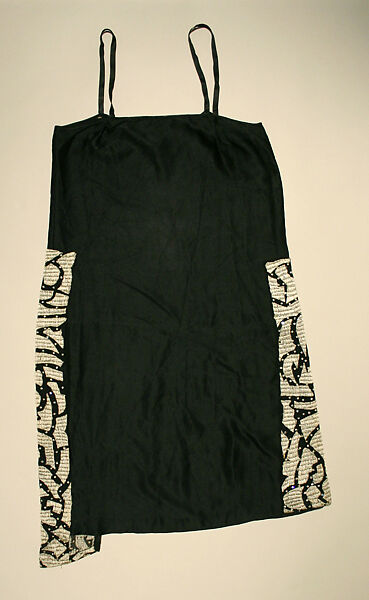 Evening dress, silk, French