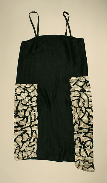 Evening dress, silk, French