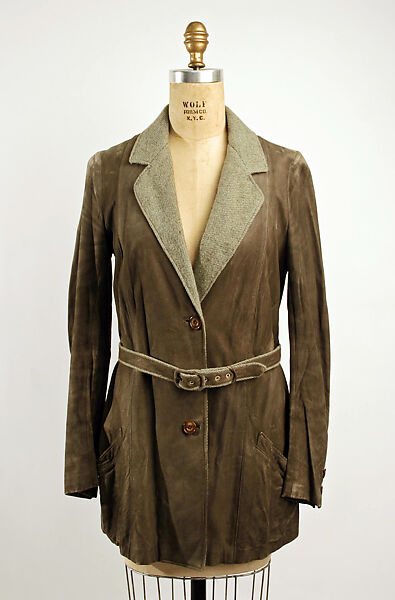 Jacket, Abercrombie and Fitch Co. (American, founded 1892), leather, American 