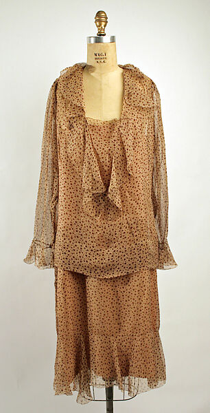 Afternoon dress, silk, American 