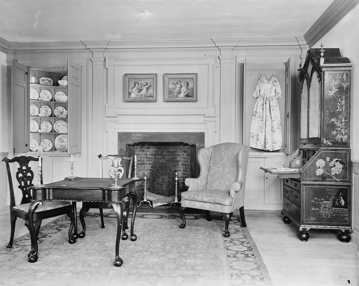 Woodwork of a Room from the Colden House, Coldenham, New York, Pine, American