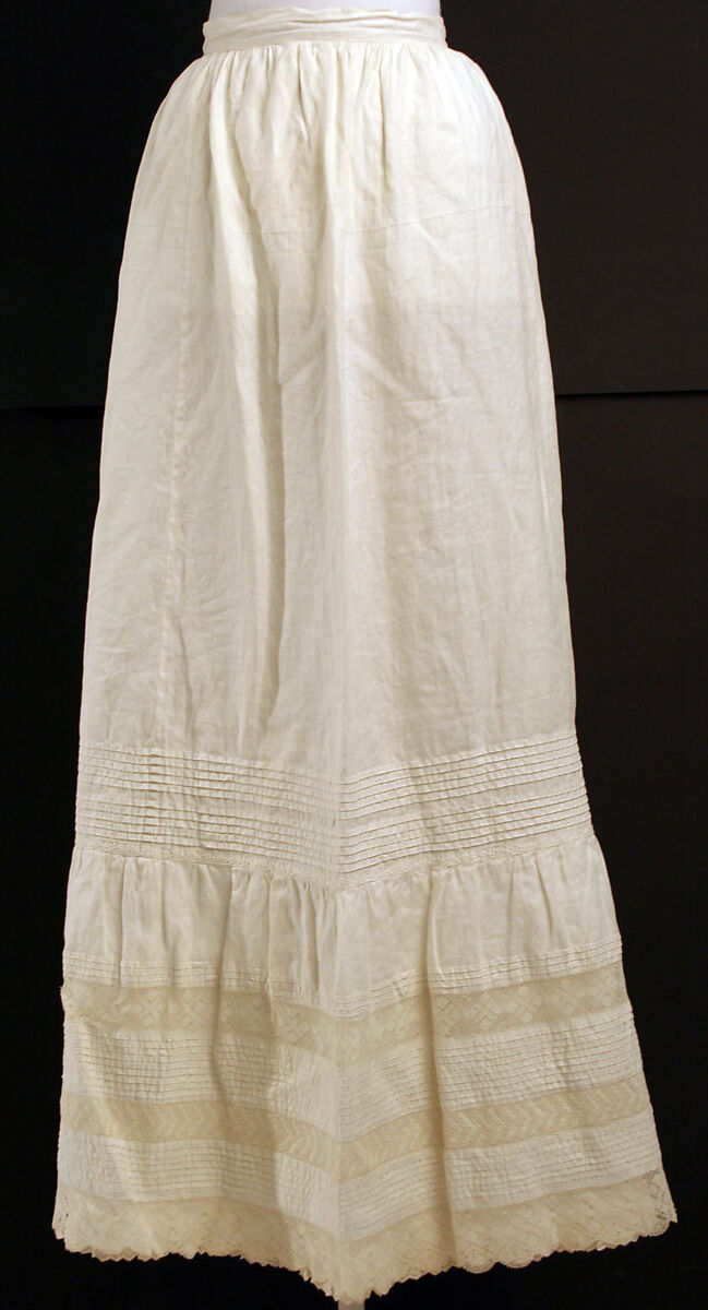 Petticoat, cotton, American 