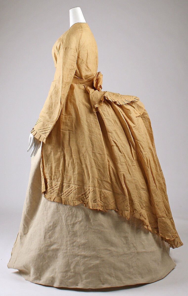 Dress, linen, American