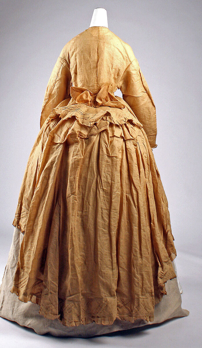 Dress, linen, American